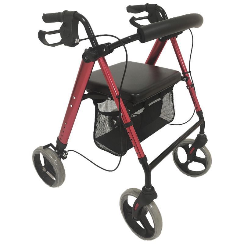 An elderly person walking