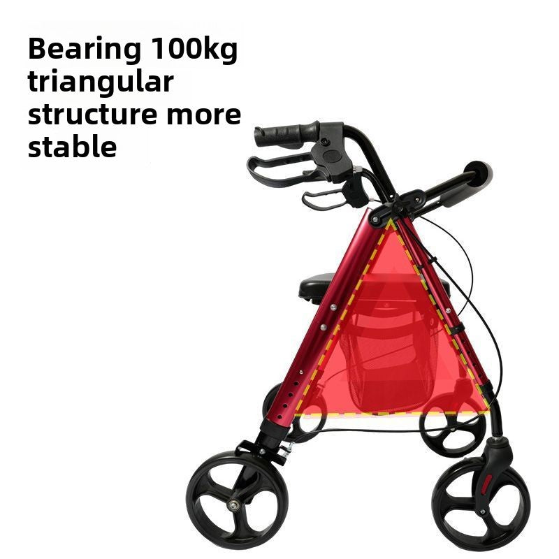 An elderly person walking