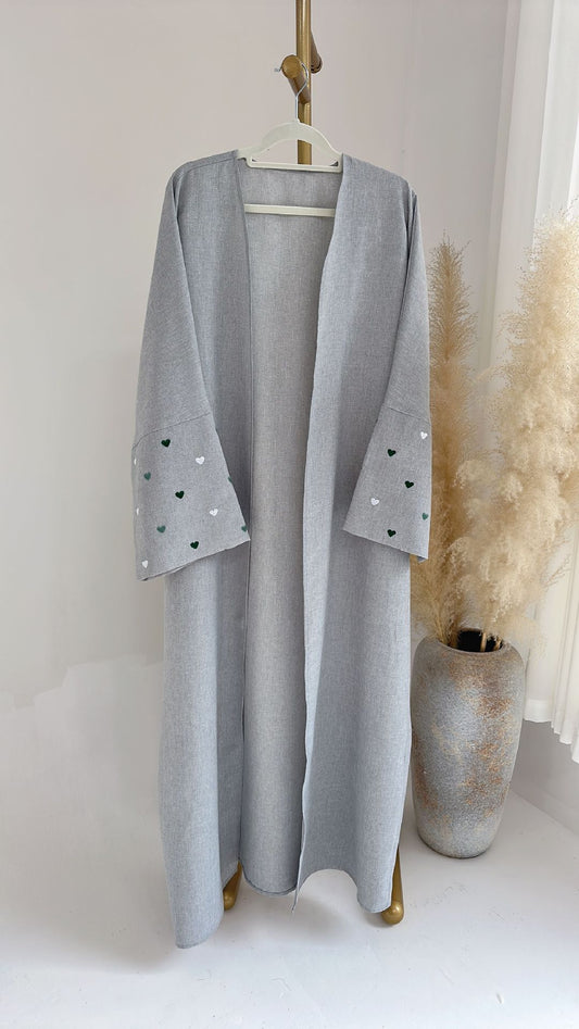An elegant cardigan robe