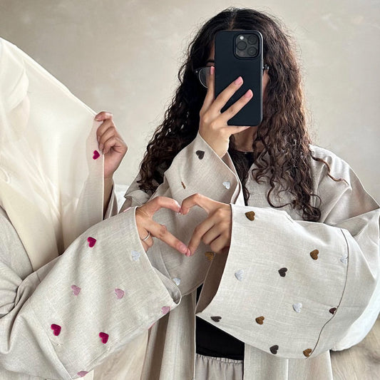 An elegant cardigan robe