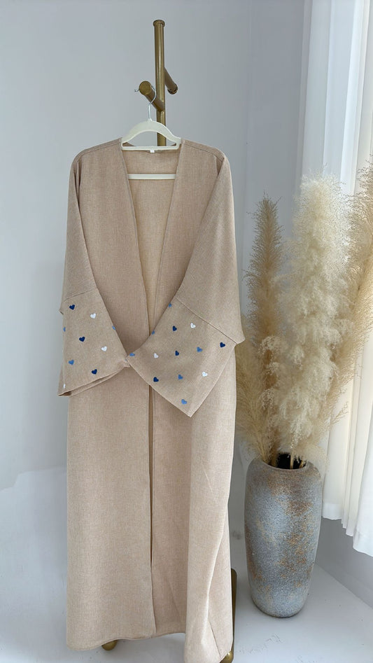 An elegant cardigan robe