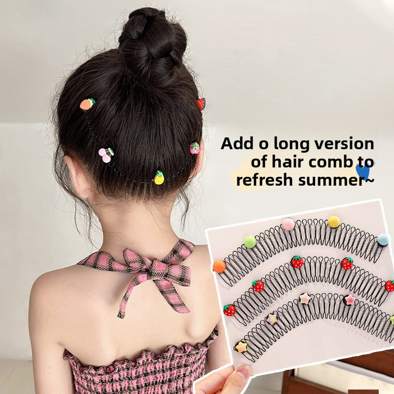 An extended version of a children's hair trimming tool