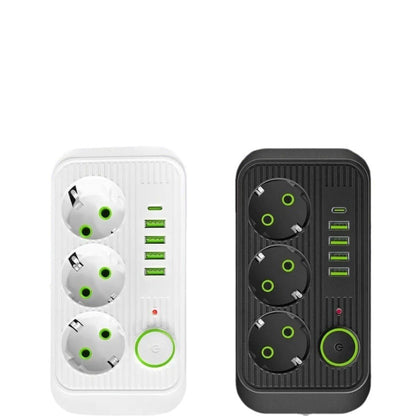 An extender power socket with USB and Type-C
