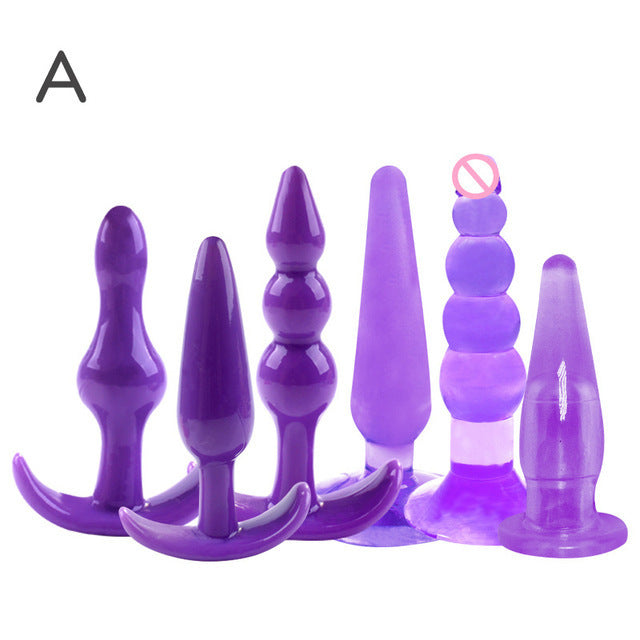 Anal Plug Six-Piece Set for Stimulation
