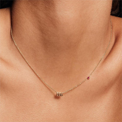Angel Number Diamond Pendant Necklace