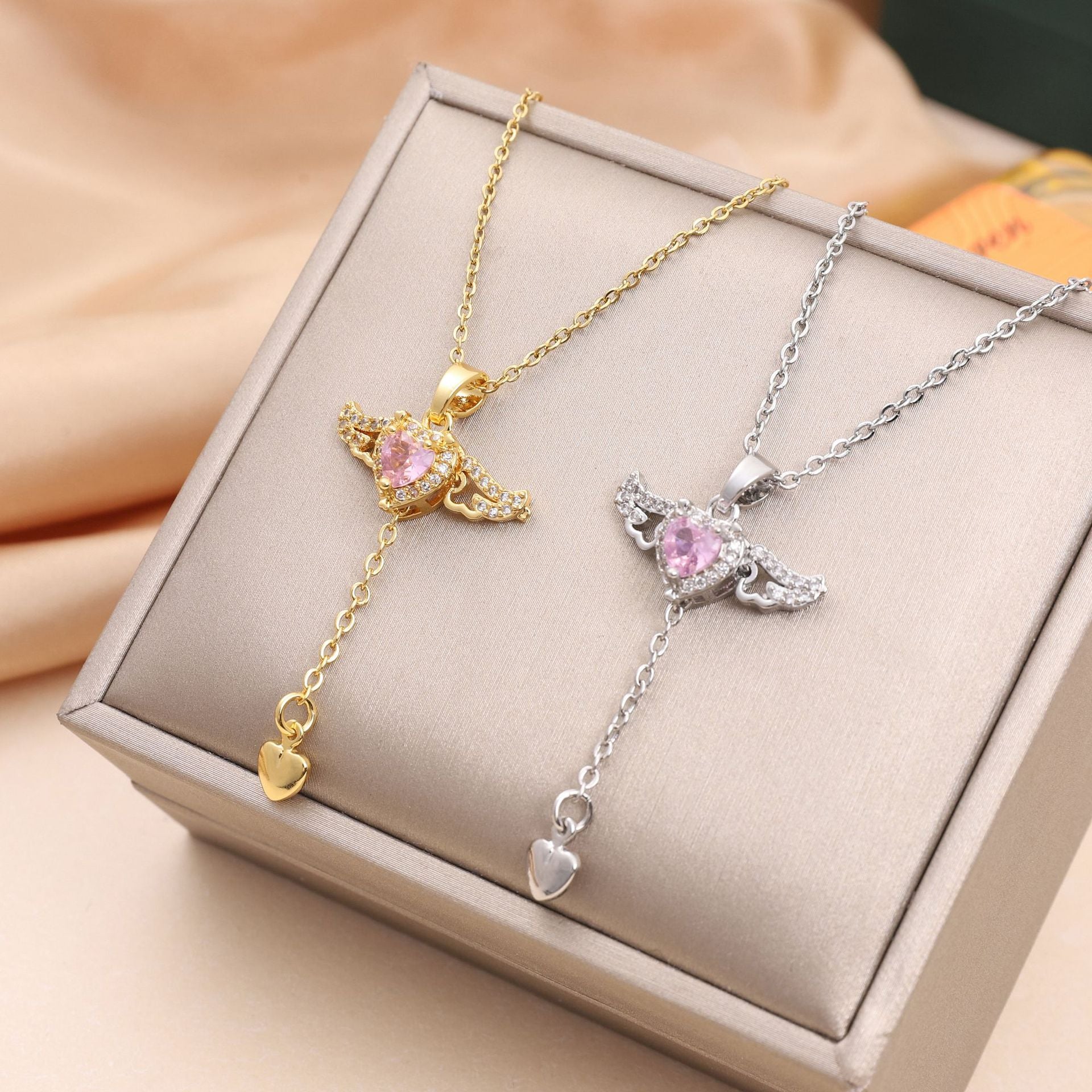 Angel Wings Titanium Steel Necklace