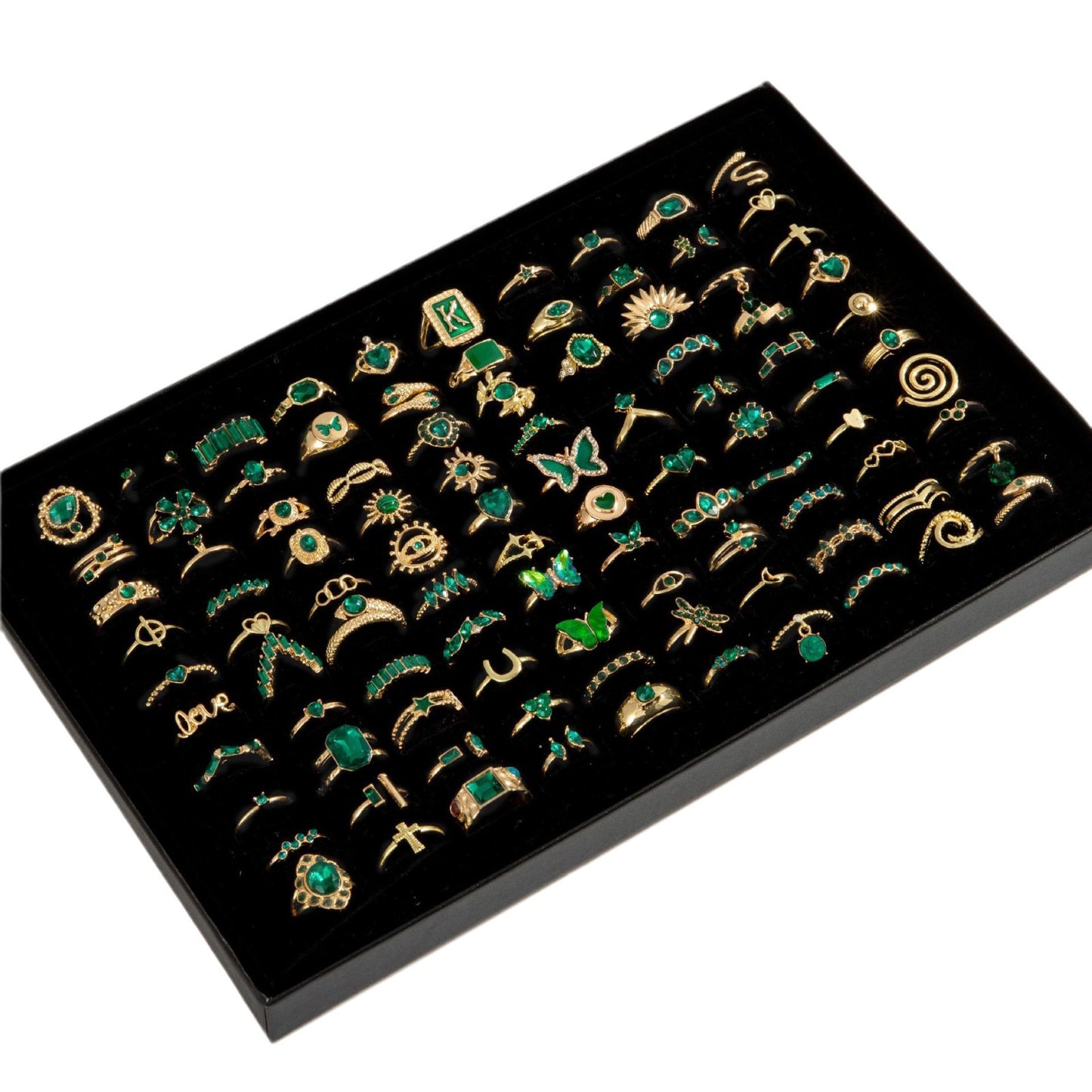 Animal Gemstone Ring Set