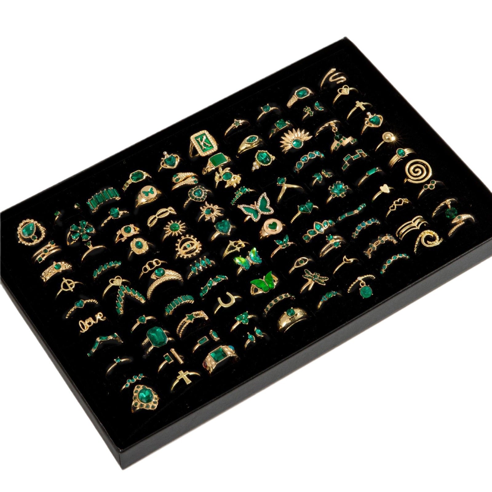 Animal Gemstone Ring Set