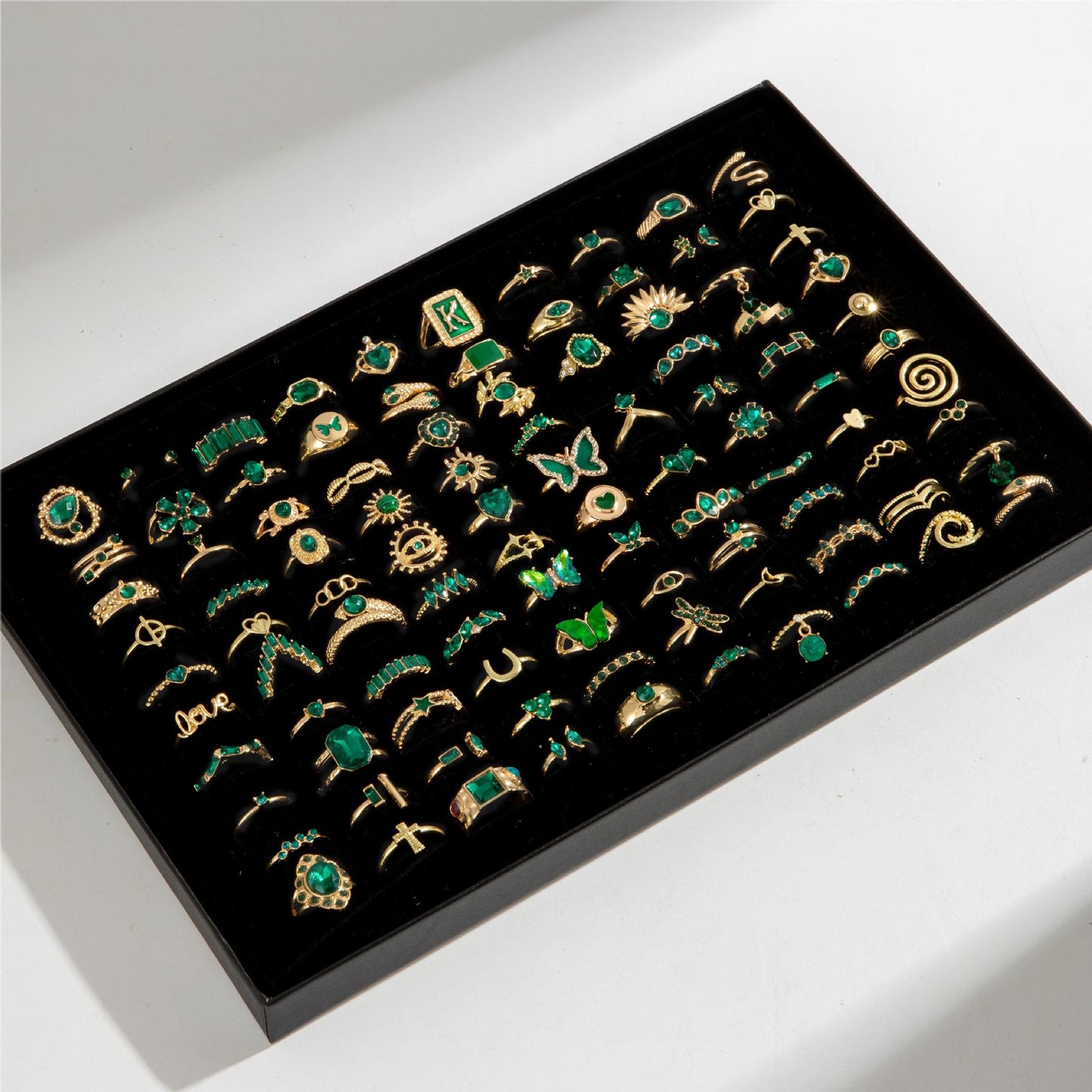 Animal Gemstone Ring Set