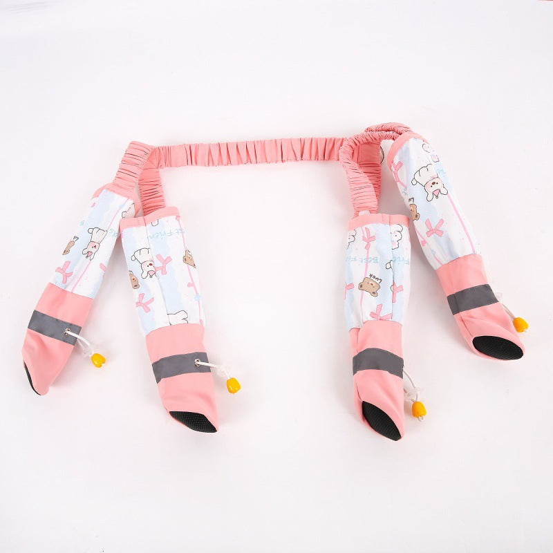 Animal Pattern Dog Pants with Foot Protection