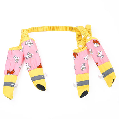 Animal Pattern Dog Pants with Foot Protection