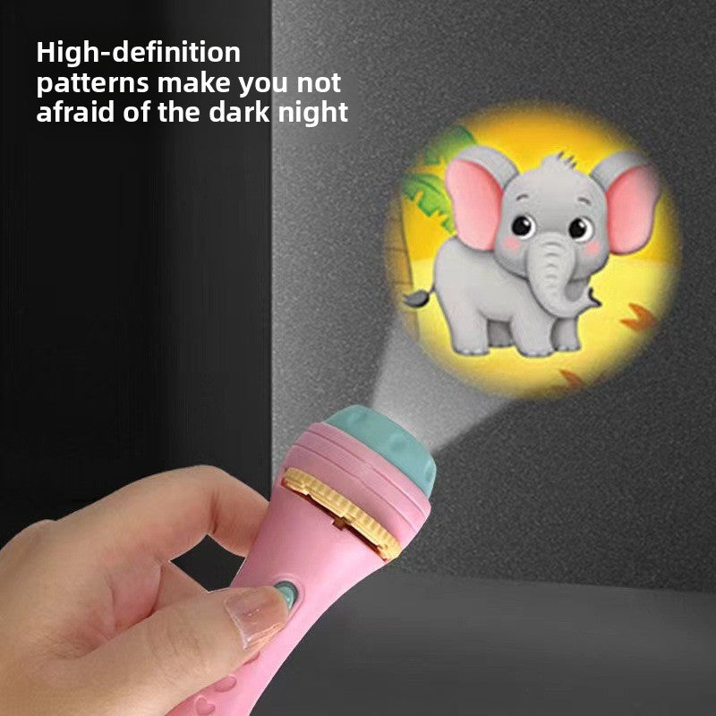 Animal Pattern Projection Flashlight Cognitive Learning Toy