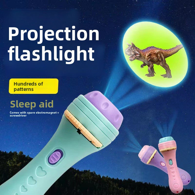 Animal Pattern Projection Flashlight Cognitive Learning Toy
