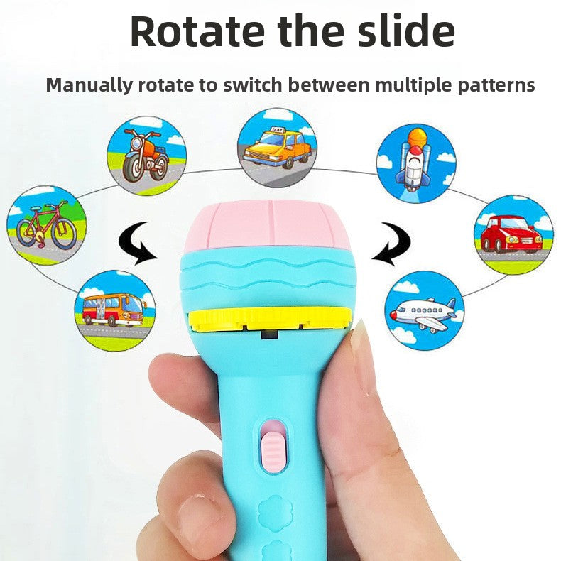 Animal Pattern Projection Flashlight Cognitive Learning Toy