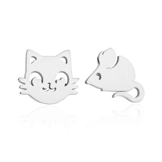 Animal-shaped stud earrings