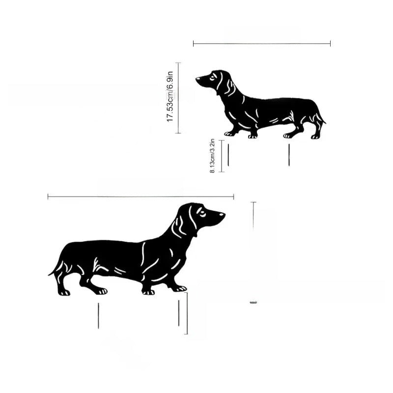 Animal Silhouette Garden Decoration