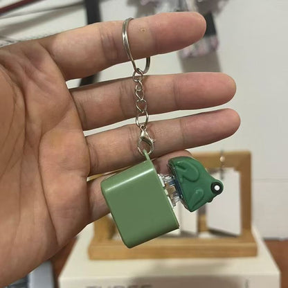 Animal Sound and Light Squeeze Keychain Toy