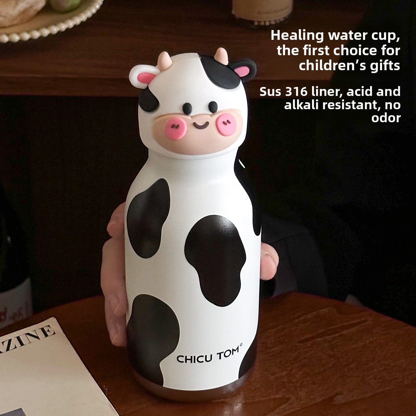 Animal Themed Insulated Straw Cup