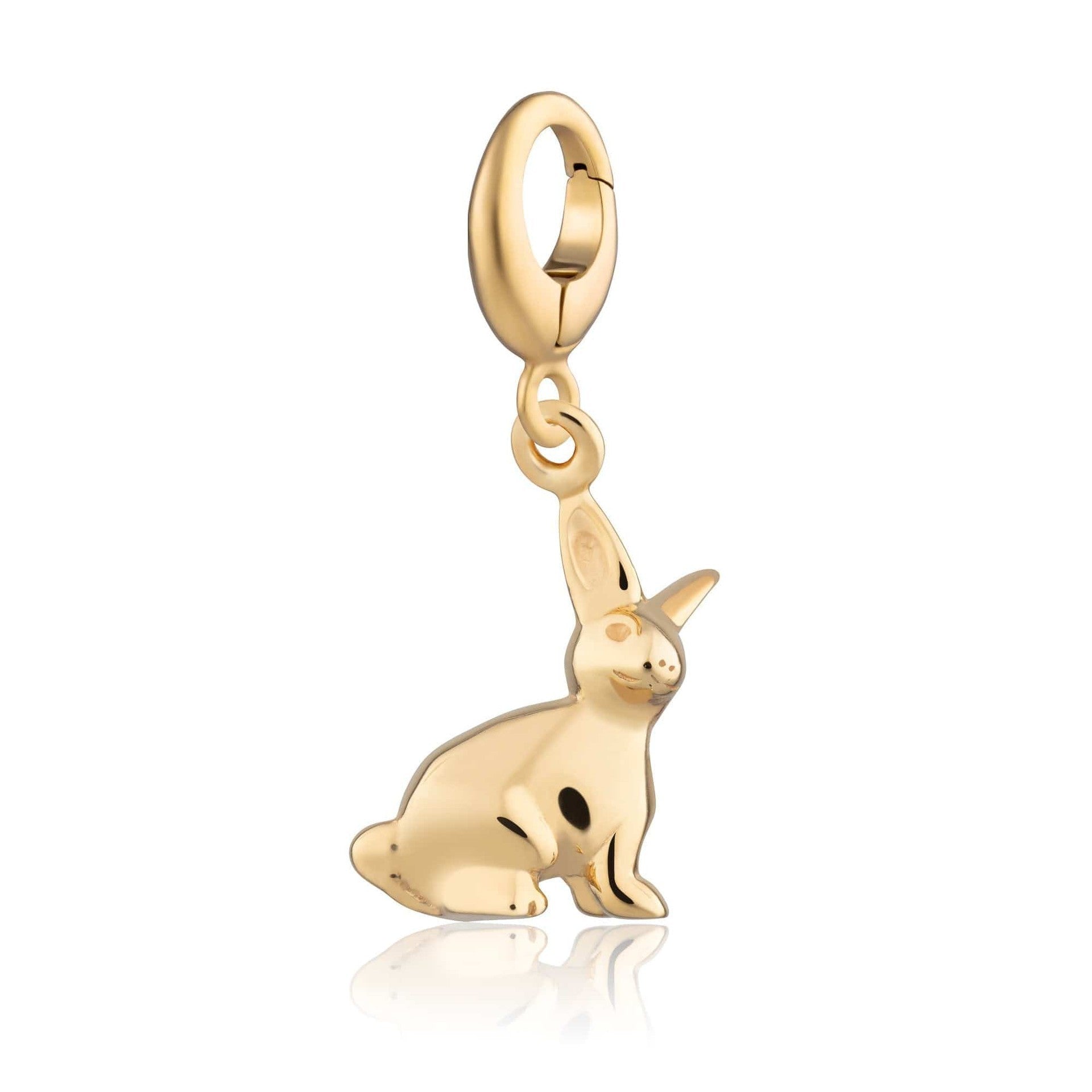 Animal Themed Stainless Steel Gold Plated Pendant Necklace