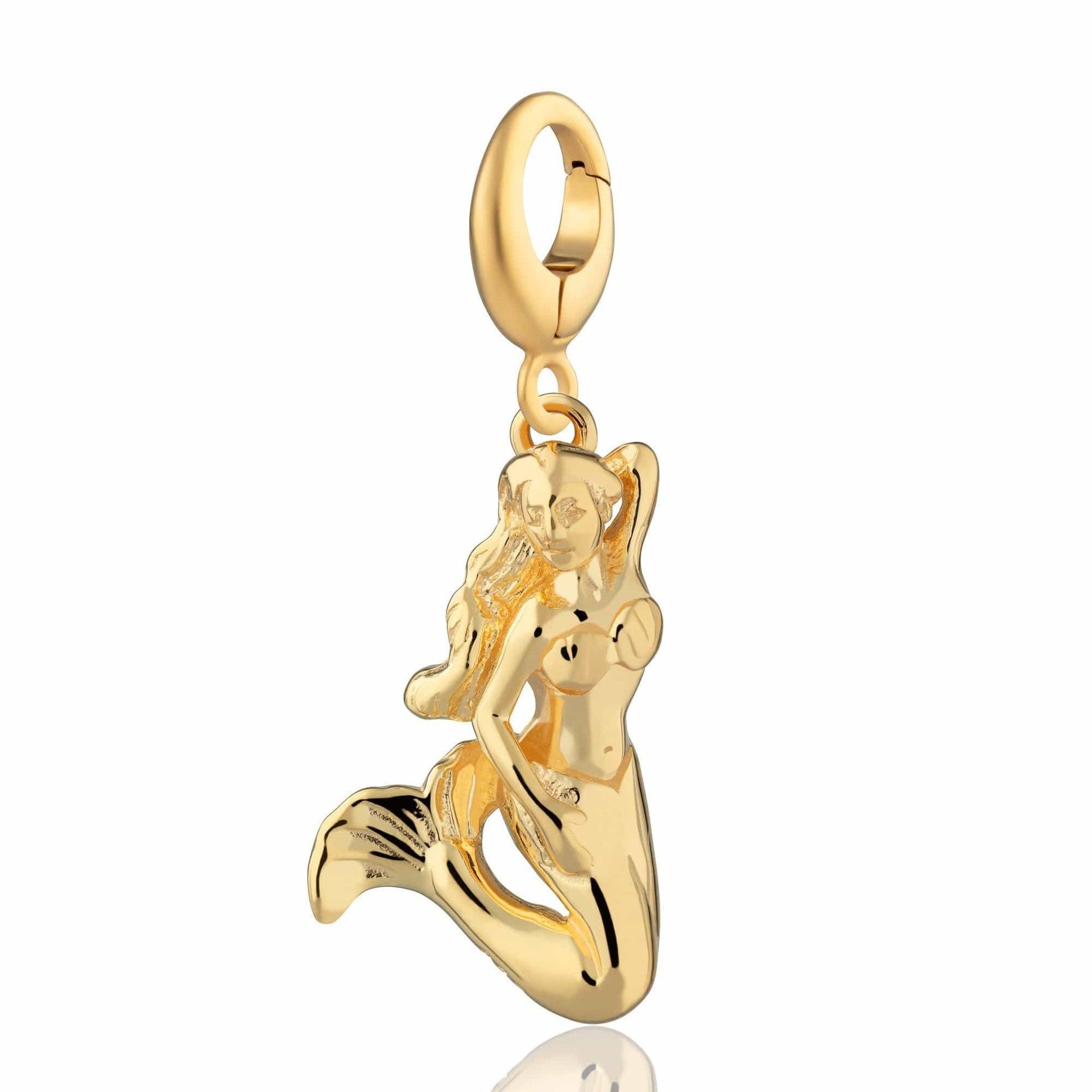 Animal Themed Stainless Steel Gold Plated Pendant Necklace