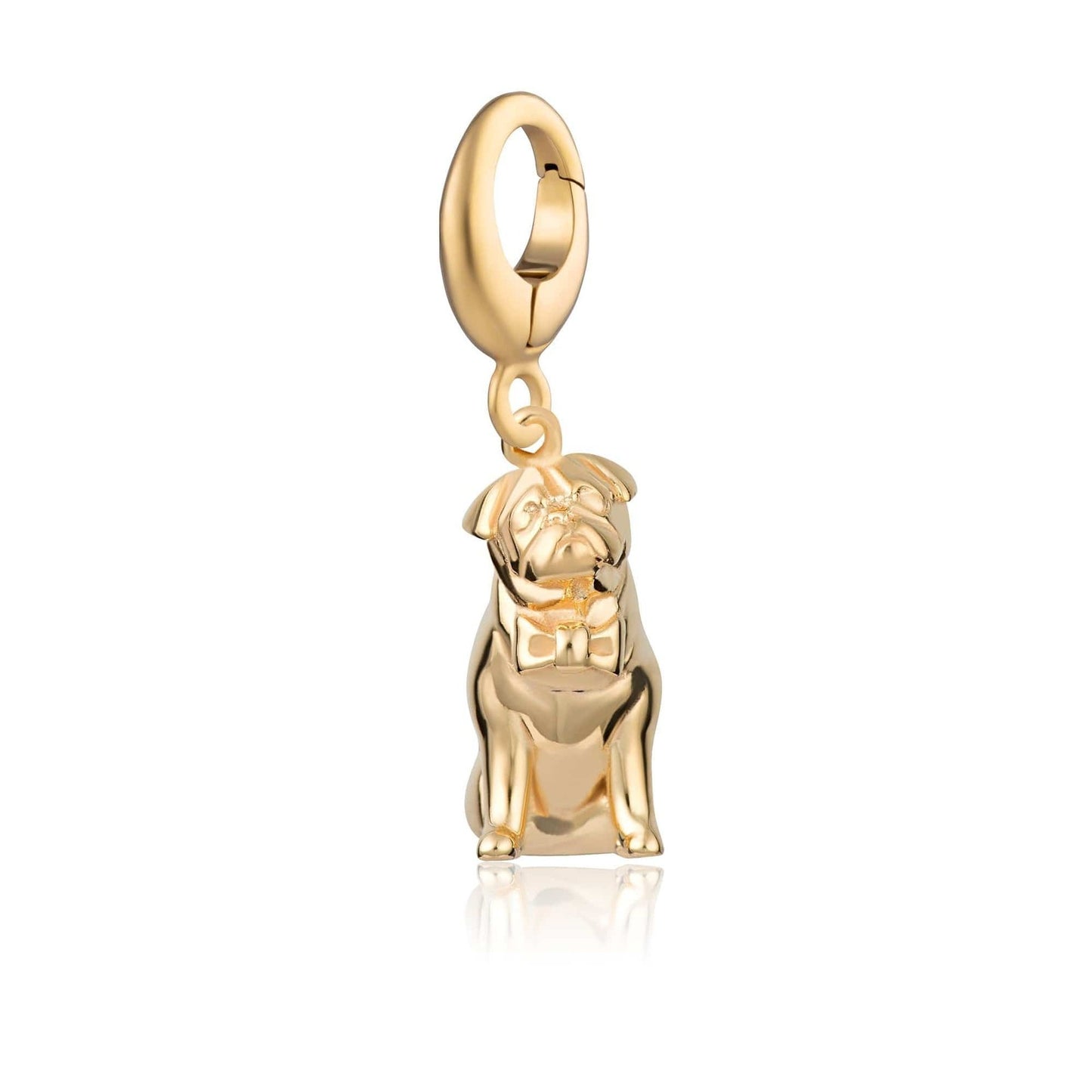 Animal Themed Stainless Steel Gold Plated Pendant Necklace