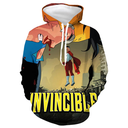 Anime 3D Printed Hooded Zipper Sweatshirt