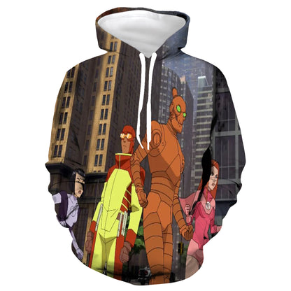 Anime 3D Printed Hooded Zipper Sweatshirt