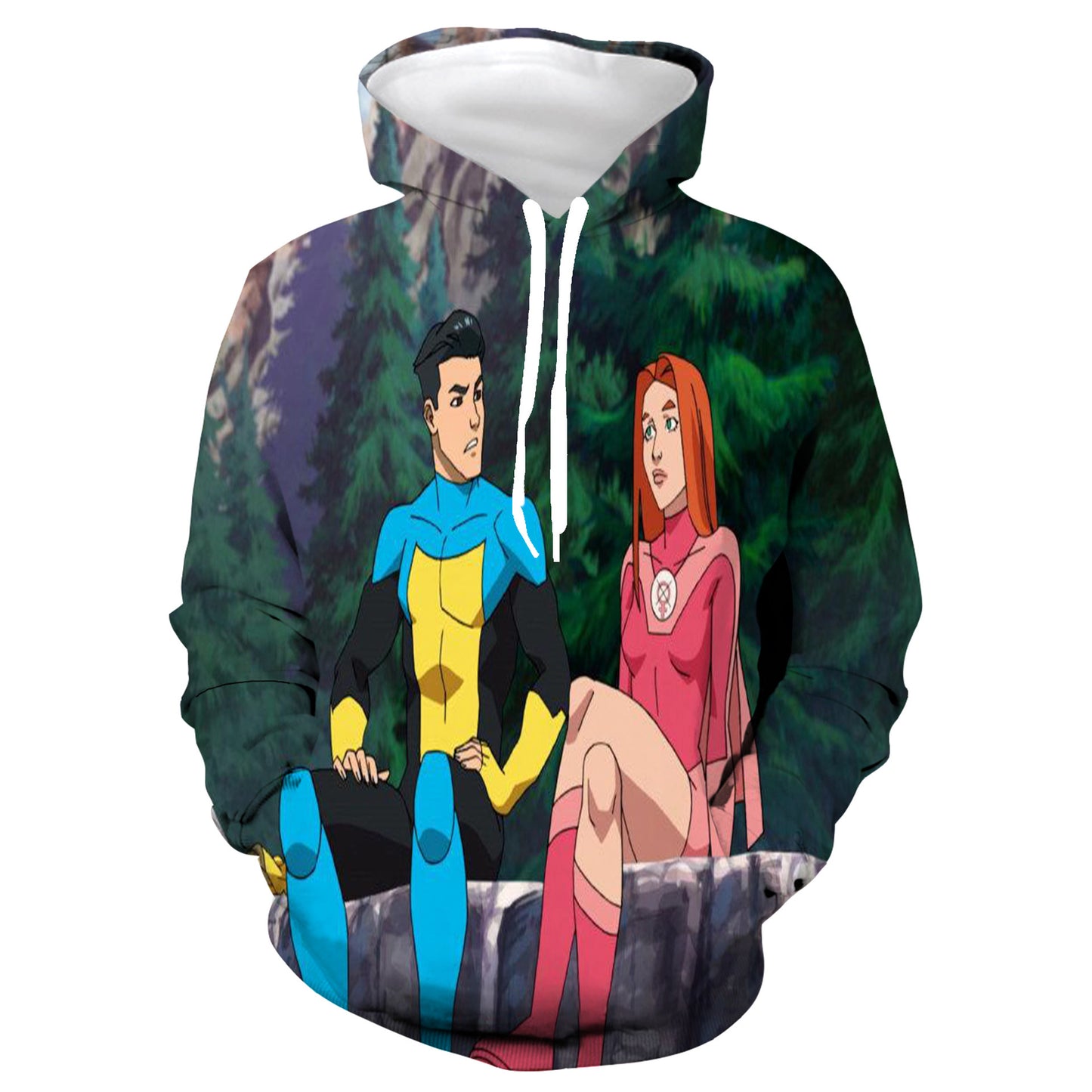 Anime 3D Printed Hooded Zipper Sweatshirt