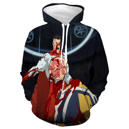 Anime 3D Printed Hooded Zipper Sweatshirt