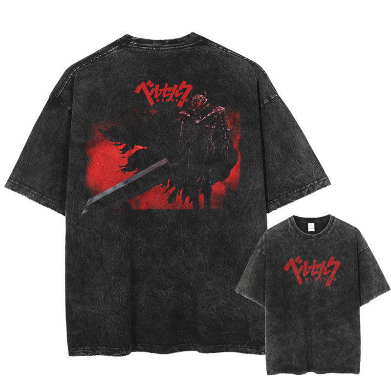 Anime Berserk Guts Graphic Cotton T-Shirt
