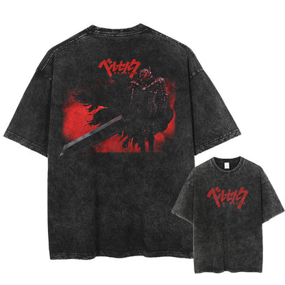 Anime Berserk Guts Graphic Cotton T-Shirt
