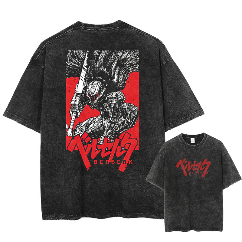 Anime Berserk Guts Graphic Cotton T-Shirt