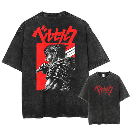 Anime Berserk Guts Graphic Cotton T-Shirt