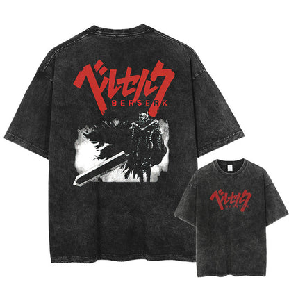 Anime Berserk Guts Graphic Cotton T-Shirt
