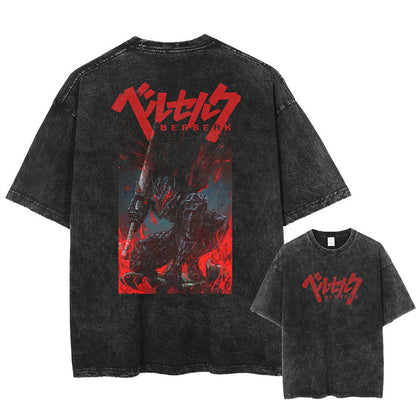 Anime Berserk Guts Graphic Cotton T-Shirt