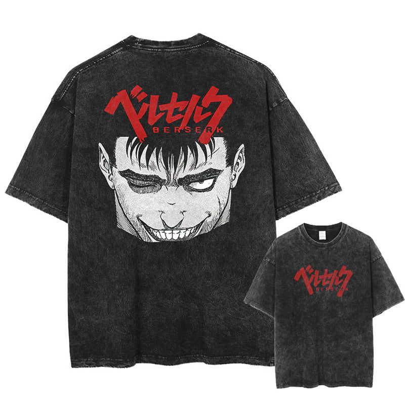 Anime Berserk Guts Graphic Cotton T-Shirt