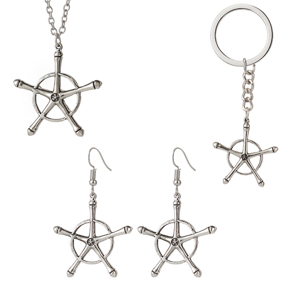 Anime Character Zinc Alloy Pendant Necklace