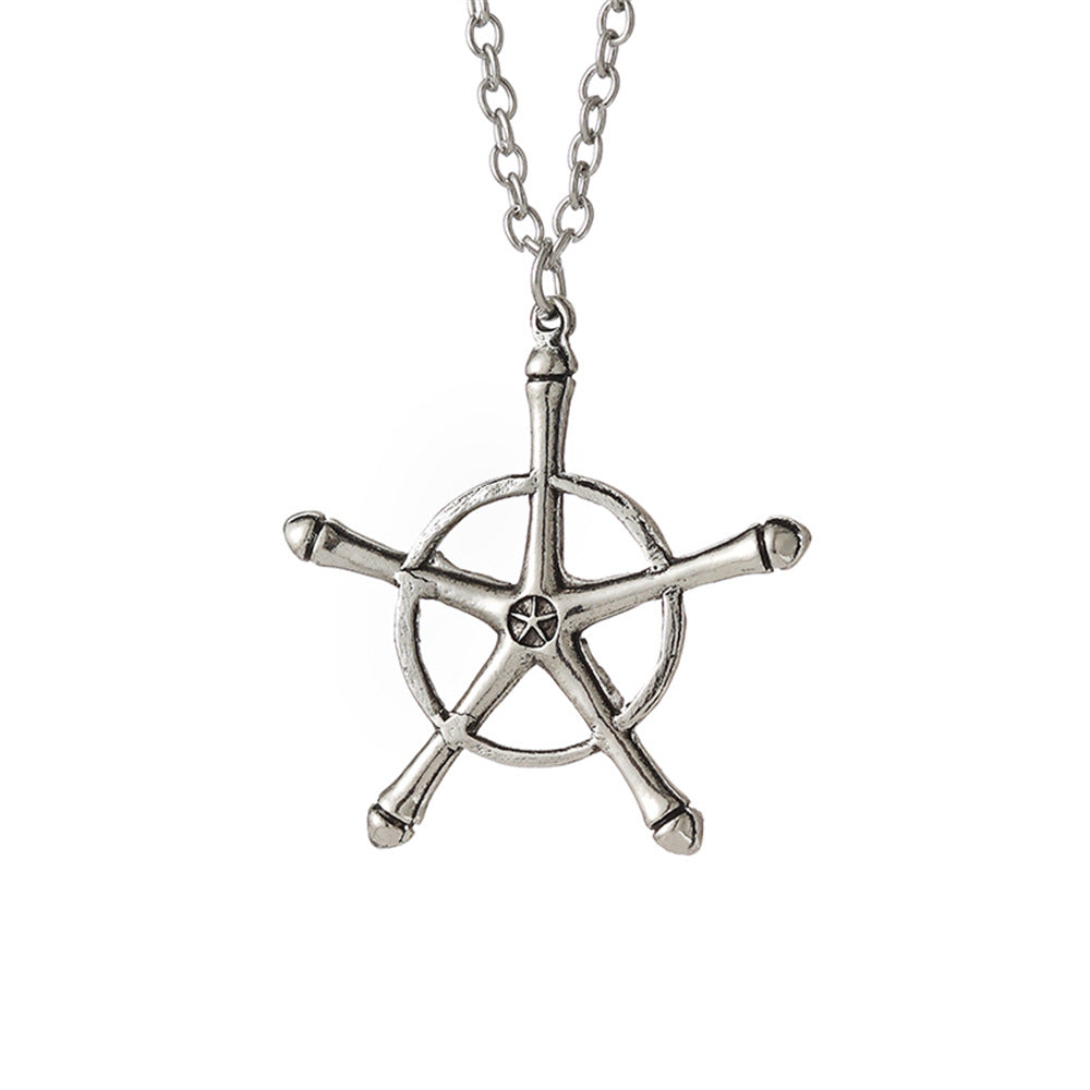 Anime Character Zinc Alloy Pendant Necklace
