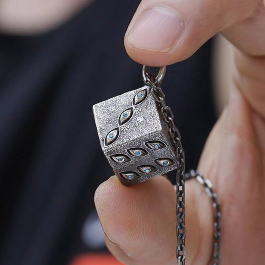 Anime Dice Pendant Necklace