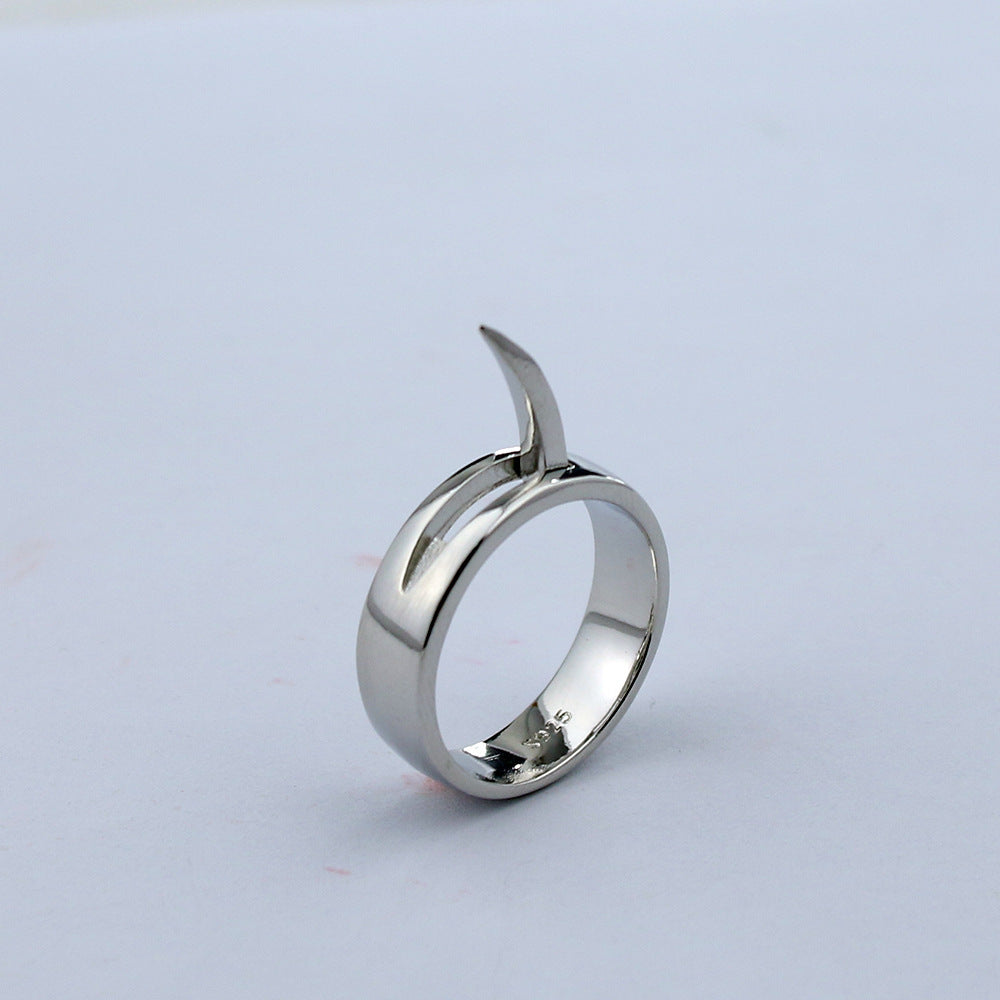 Anime Inspired Geometric Spiked Ring