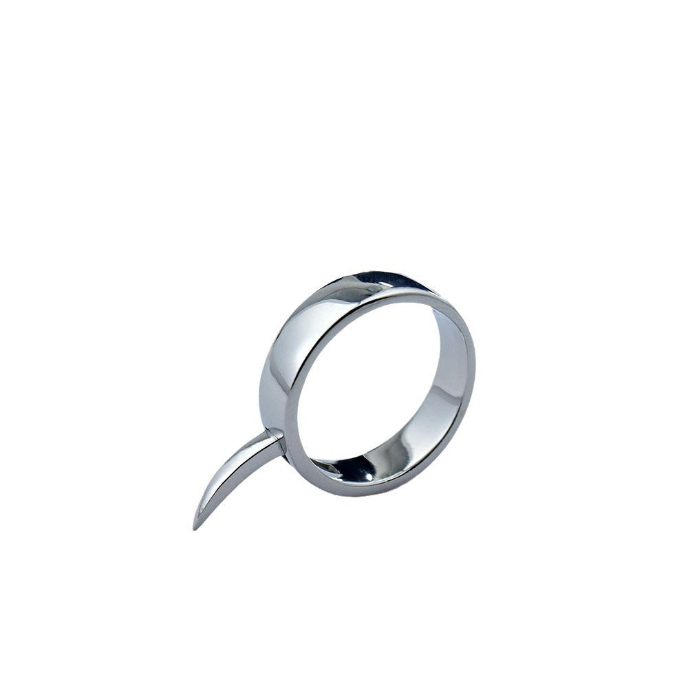 Anime Inspired Geometric Spiked Ring