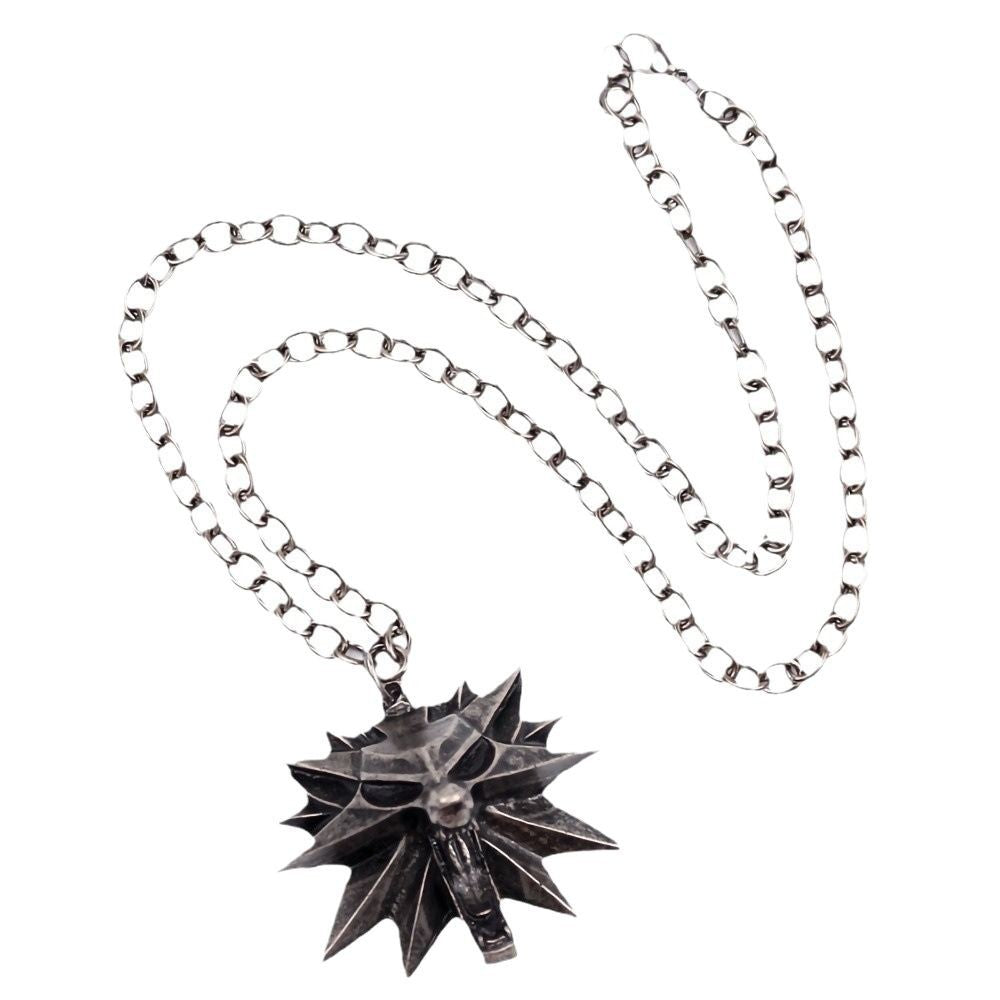 Anime necklace with wolf head
