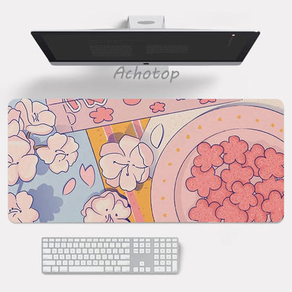 Anime pink mouse pad