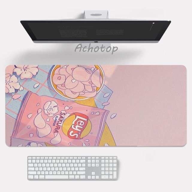 Anime pink mouse pad