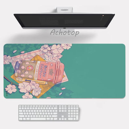 Anime pink mouse pad