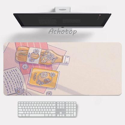 Anime pink mouse pad