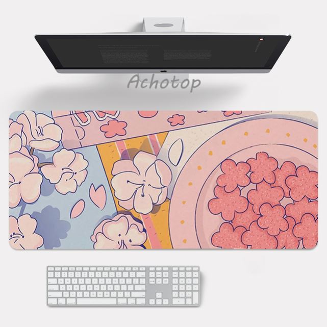 Anime pink mouse pad