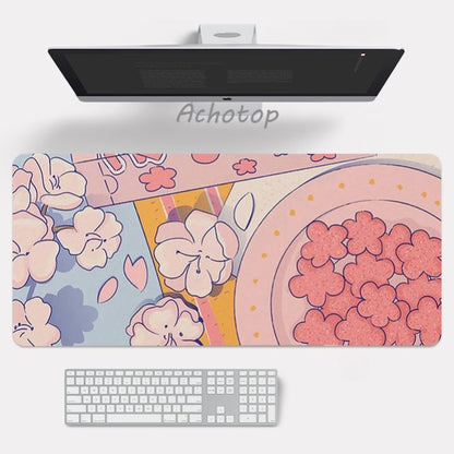 Anime pink mouse pad