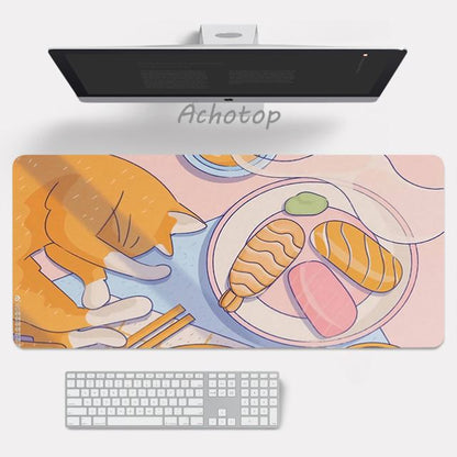 Anime pink mouse pad