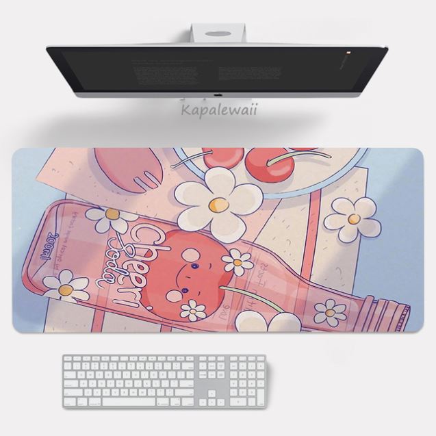 Anime pink mouse pad